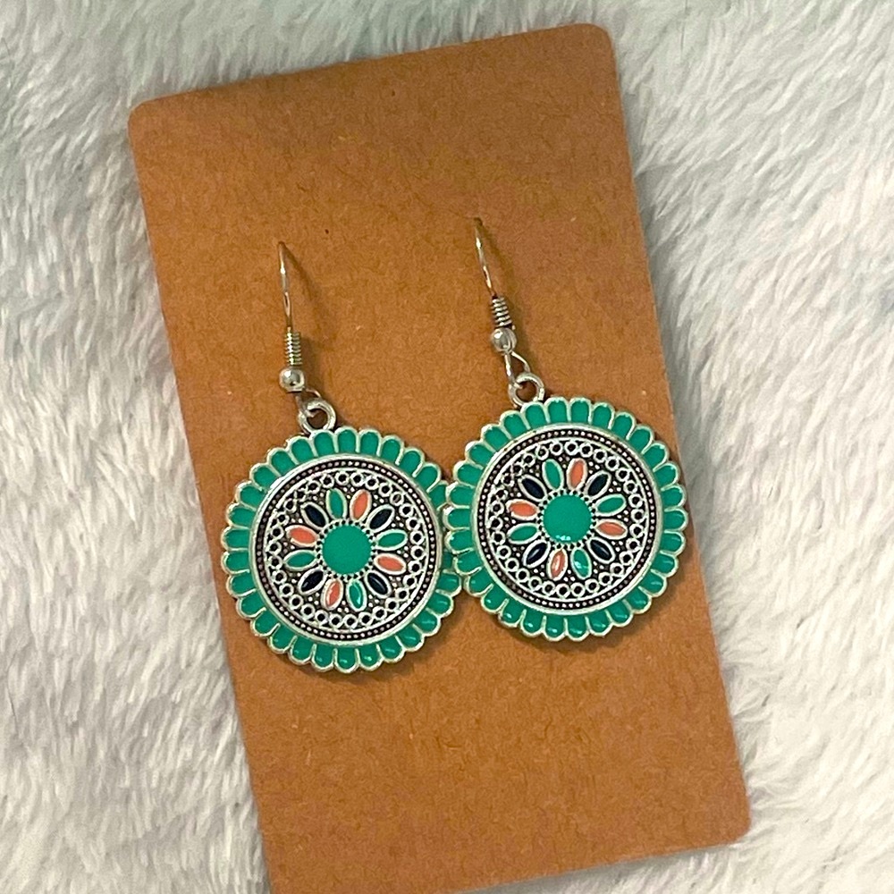 Turquoise Boho Earrings